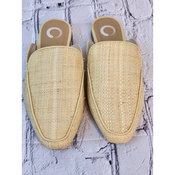 Journee Collection Womens Akza Backless Slip On Sandle Beige Size 6 New - Picture 2 of 6